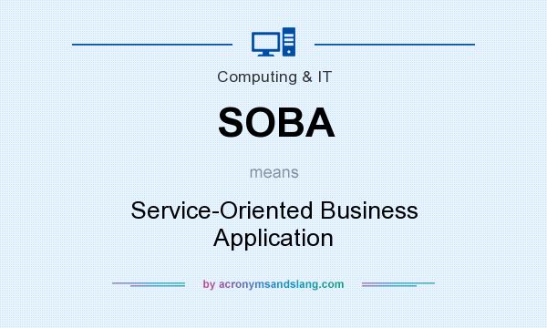 What does SOBA mean? It stands for Service-Oriented Business Application