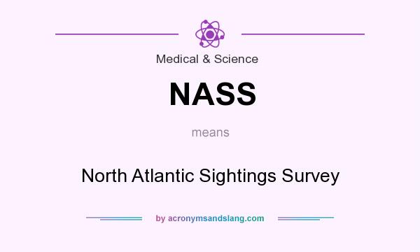 What does NASS mean? It stands for North Atlantic Sightings Survey