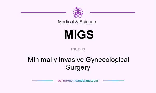 What does MIGS mean? It stands for Minimally Invasive Gynecological Surgery