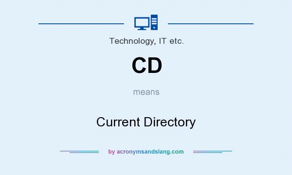 What does CD mean? It stands for Current Directory