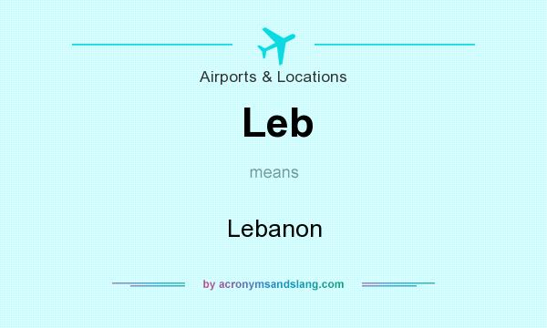 What does Leb mean? It stands for Lebanon