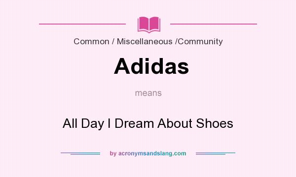 adidas acronym meaning
