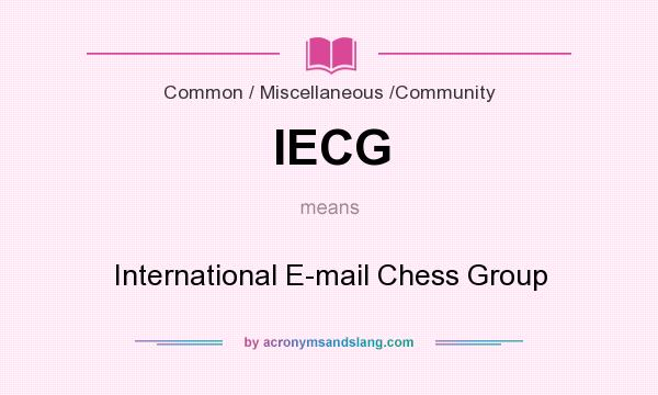 What does IECG mean? It stands for International E-mail Chess Group