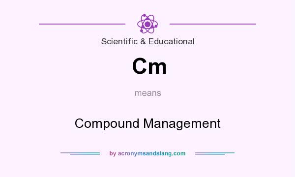 What does Cm mean? It stands for Compound Management