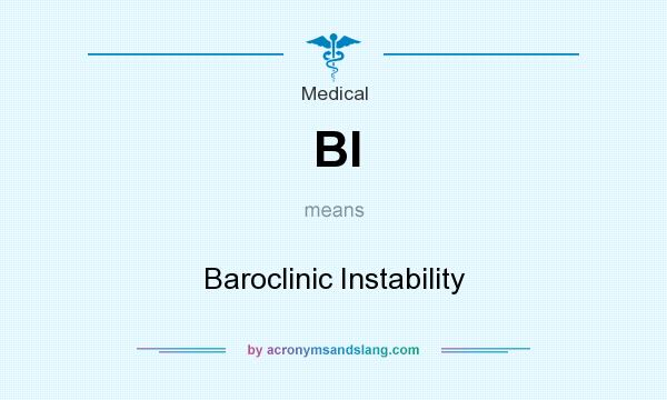 What does BI mean? It stands for Baroclinic Instability
