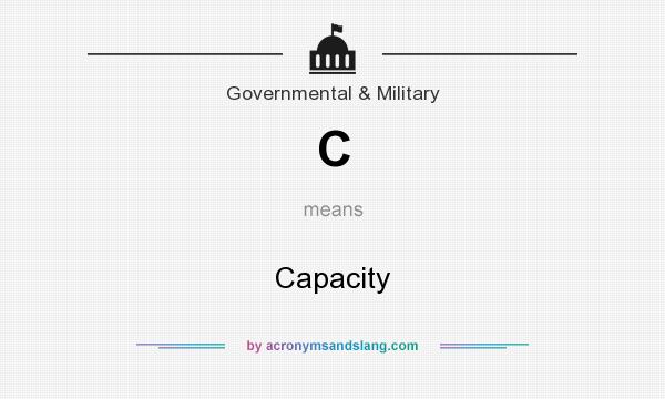 What does C mean? It stands for Capacity