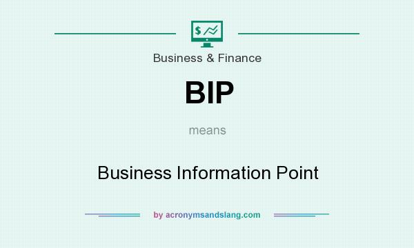 What does BIP mean? It stands for Business Information Point