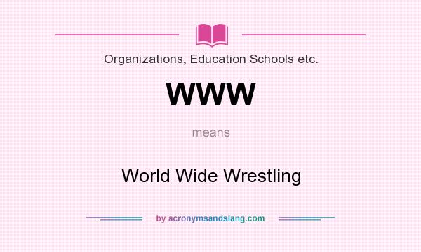 What does WWW mean? It stands for World Wide Wrestling