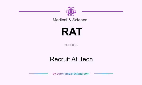 What does RAT mean? It stands for Recruit At Tech