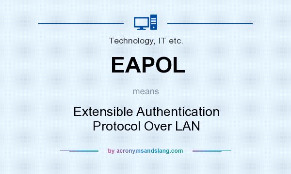 What does EAPOL mean? It stands for Extensible Authentication Protocol Over LAN