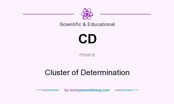 What does CD mean? It stands for Cluster of Determination