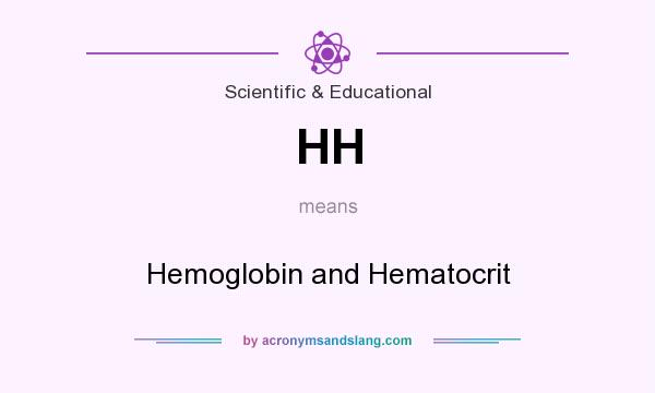 What does HH mean? It stands for Hemoglobin and Hematocrit