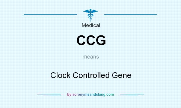 What does CCG mean? It stands for Clock Controlled Gene