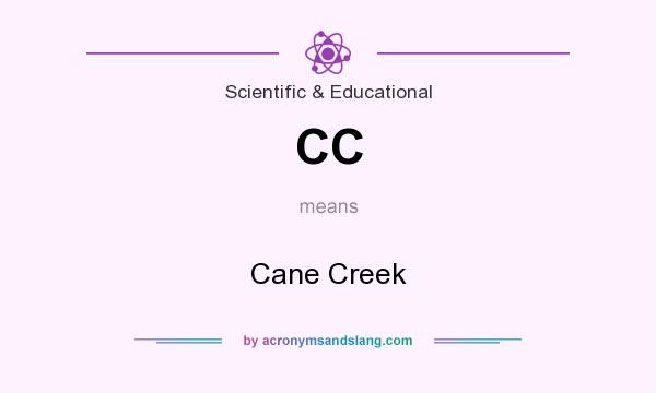 What does CC mean? It stands for Cane Creek