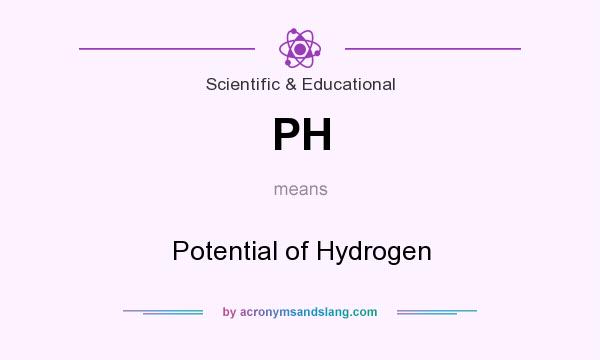 What does PH mean? It stands for Potential of Hydrogen
