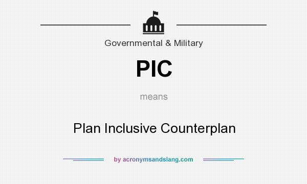 What does PIC mean? It stands for Plan Inclusive Counterplan