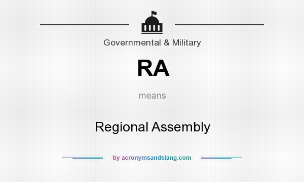 What does RA mean? It stands for Regional Assembly
