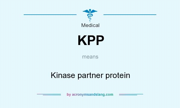 What does KPP mean? It stands for Kinase partner protein