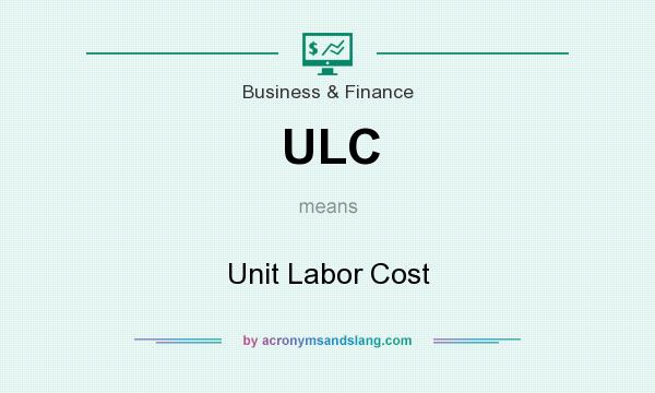 What does ULC mean? It stands for Unit Labor Cost