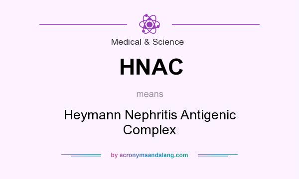 What does HNAC mean? It stands for Heymann Nephritis Antigenic Complex