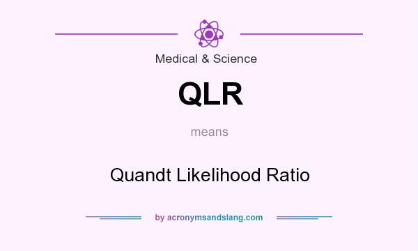 What does QLR mean? It stands for Quandt Likelihood Ratio