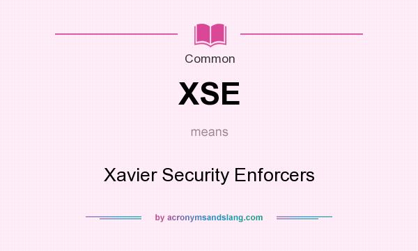 What does XSE mean? It stands for Xavier Security Enforcers