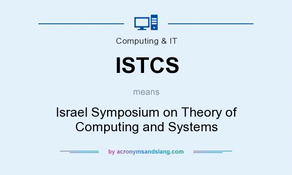 What does ISTCS mean? It stands for Israel Symposium on Theory of Computing and Systems