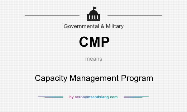 What does CMP mean? It stands for Capacity Management Program