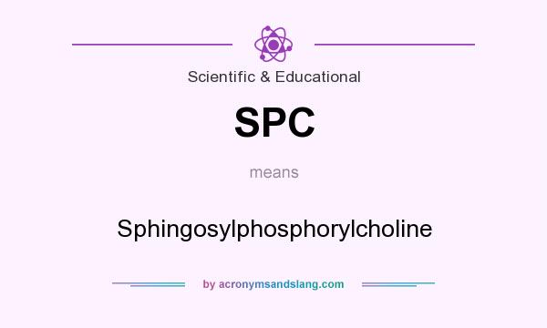 What does SPC mean? It stands for Sphingosylphosphorylcholine