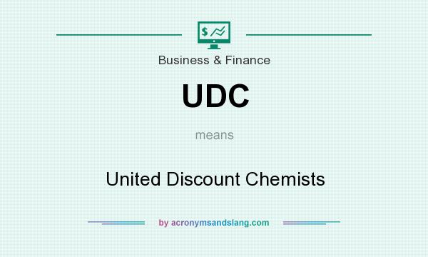 What does UDC mean? It stands for United Discount Chemists