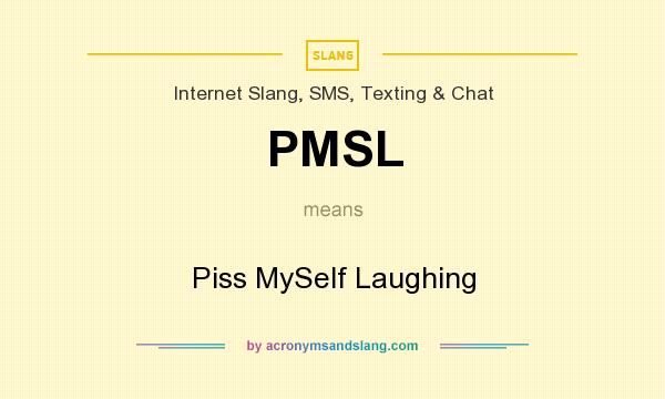 What does PMSL mean? It stands for Piss MySelf Laughing