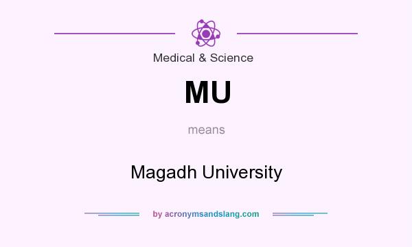 What does MU mean? It stands for Magadh University