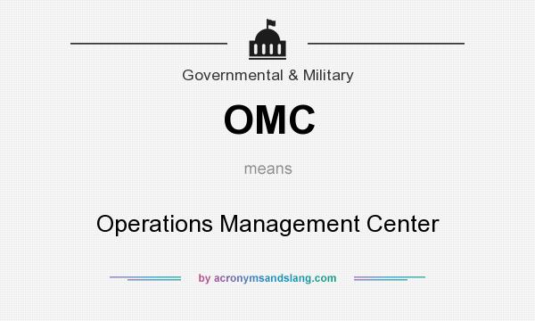 What does OMC mean? It stands for Operations Management Center