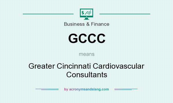 What does GCCC mean? It stands for Greater Cincinnati Cardiovascular Consultants
