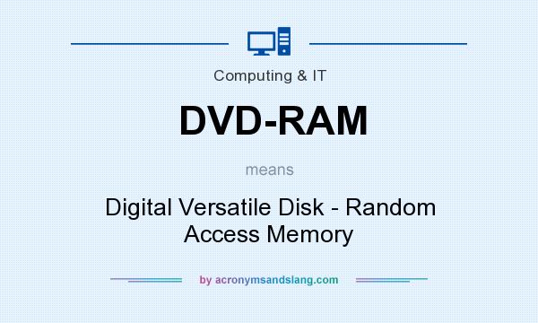 What does DVD-RAM mean? It stands for Digital Versatile Disk - Random Access Memory