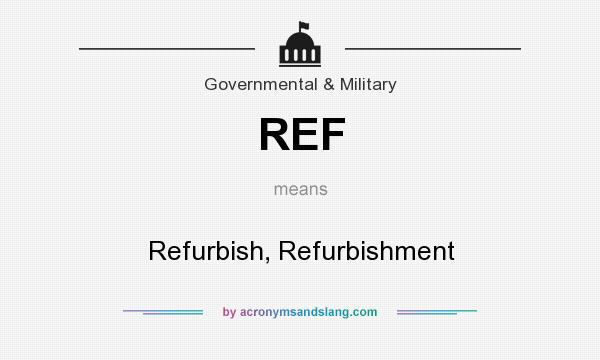 What does REF mean? It stands for Refurbish, Refurbishment