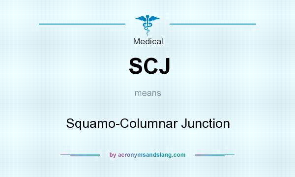 What does SCJ mean? It stands for Squamo-Columnar Junction