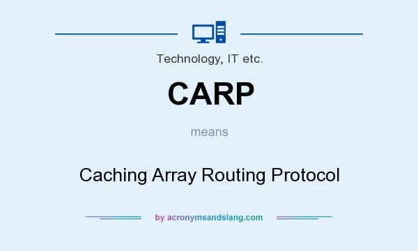 What does CARP mean? It stands for Caching Array Routing Protocol