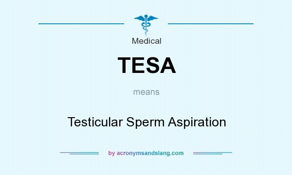 What does TESA mean? It stands for Testicular Sperm Aspiration