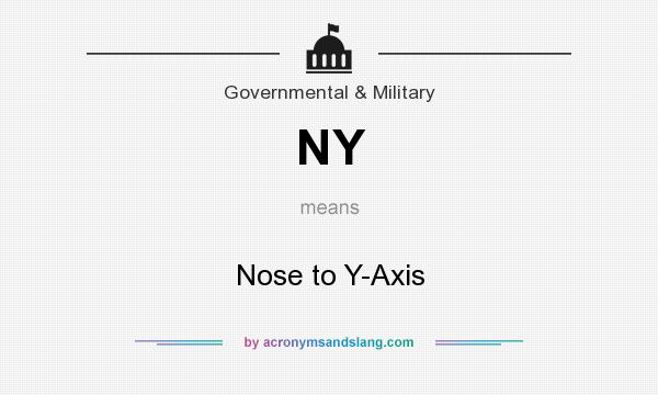 What does NY mean? It stands for Nose to Y-Axis