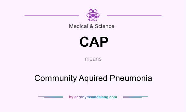 What does CAP mean? It stands for Community Aquired Pneumonia