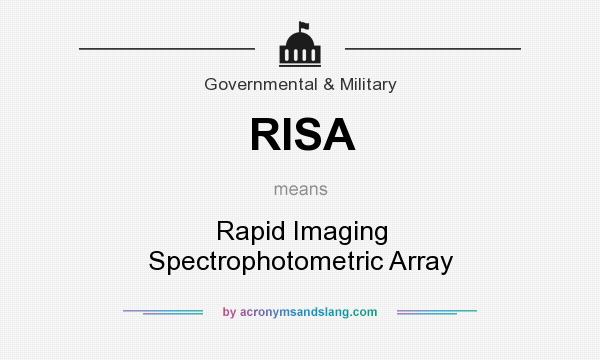 What does RISA mean? It stands for Rapid Imaging Spectrophotometric Array