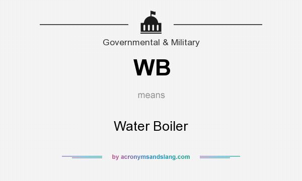 What does WB mean? It stands for Water Boiler