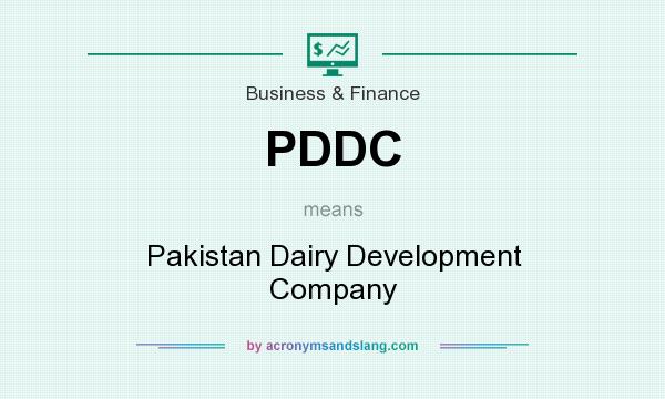 What does PDDC mean? It stands for Pakistan Dairy Development Company