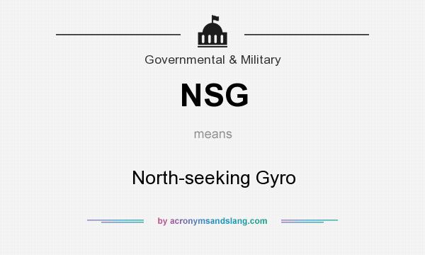 What does NSG mean? It stands for North-seeking Gyro