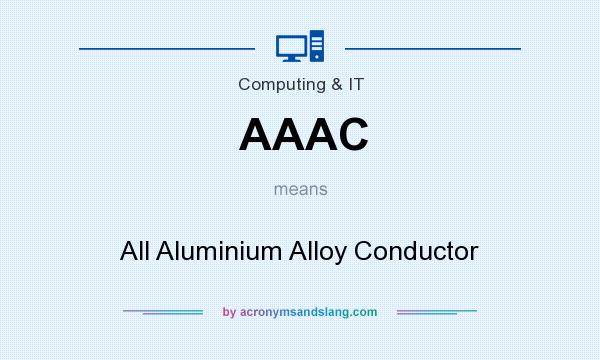 What does AAAC mean? It stands for All Aluminium Alloy Conductor