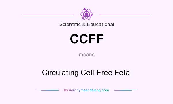 What does CCFF mean? It stands for Circulating Cell-Free Fetal