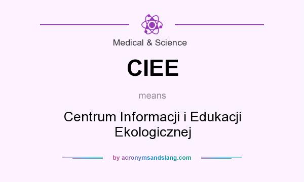 What does CIEE mean? It stands for Centrum Informacji i Edukacji Ekologicznej