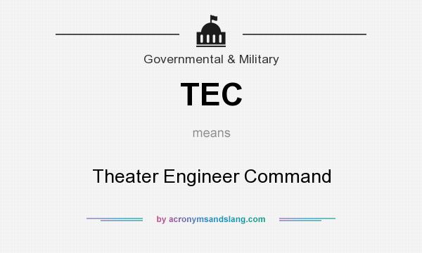 What does TEC mean? It stands for Theater Engineer Command