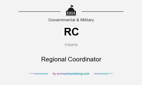 What does RC mean? It stands for Regional Coordinator